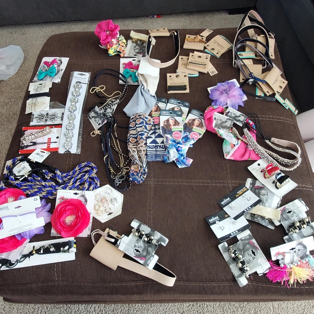 Hair accessories clips headbands hair ties